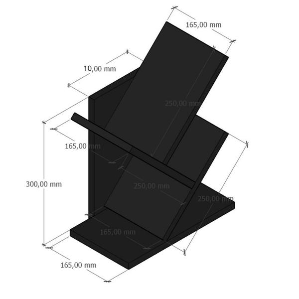 Imagem de Livreiro Estante de Mesa para Livros Prateleira Porta Revistas