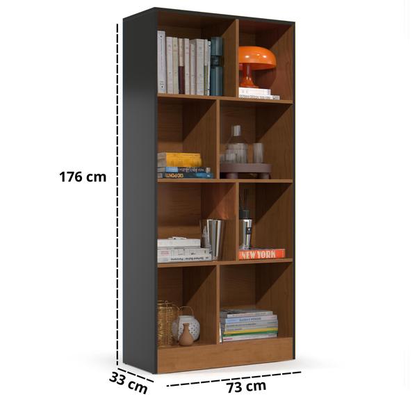 Imagem de Livreiro Estante Rios Estudos Armario Multiuso Com Prateleiras Organizadora Para Livros