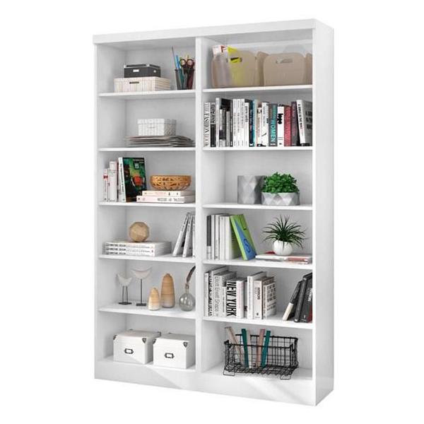 Imagem de Livreiro Multiuso Branco Kit com 2 - FdECOR