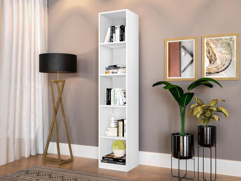 Imagem de Livreiro Multiuso Colmeia Vertical 100% MDF Branco