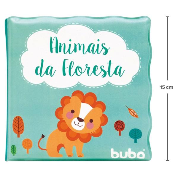 Livrinho de Banho para Bebê PVC Impermeável Buba Animais da Floresta Colorido Imagem de Livrinho de Banho para Bebê PVC Impermeável Buba Animais da Floresta Colorido