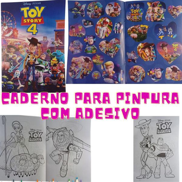 Imagem de Livro 16 Desenhos para Colorir com adesivos Modelo:Toy Story
