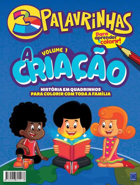 Imagem de Livro - 3 Palavrinhas - História em Quadrinhos para Colorir - Volume 1: A Criação