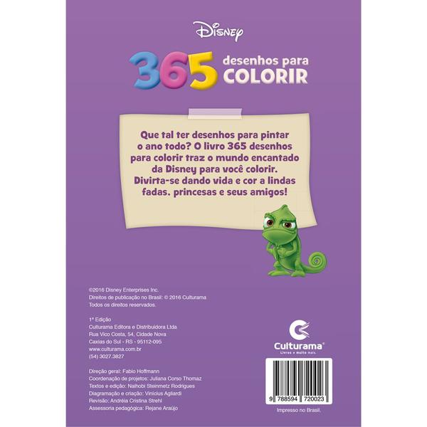 Imagem de Livro - 365 Desenhos Para Colorir Disney Princesas e Fadas