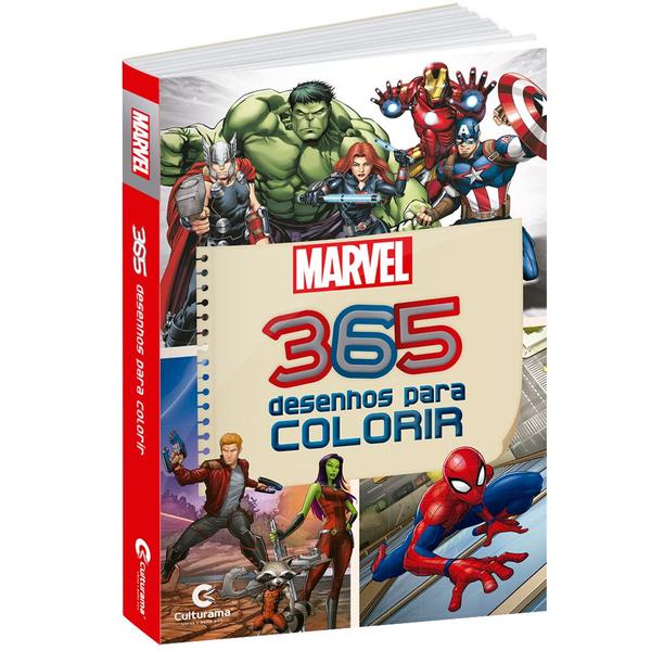 Imagem de Livro - 365 Desenhos para Colorir Marvel