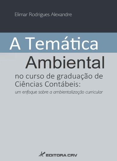 Imagem de Livro - A temática ambiental no curso de graduação de ciências contábeis