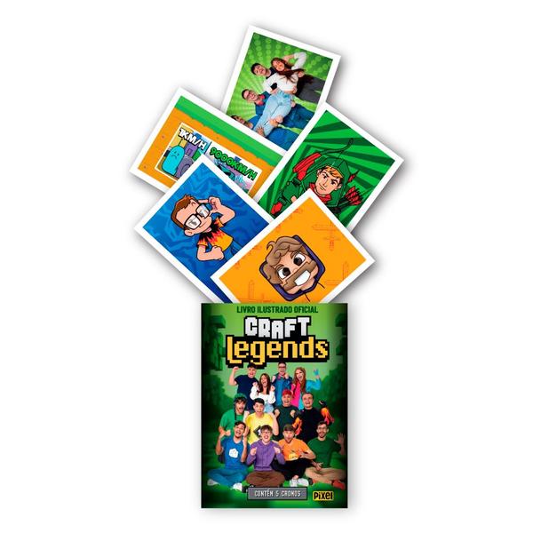 Livro - Álbum Oficial Craft Legends + 10 envelopes de figurinhas