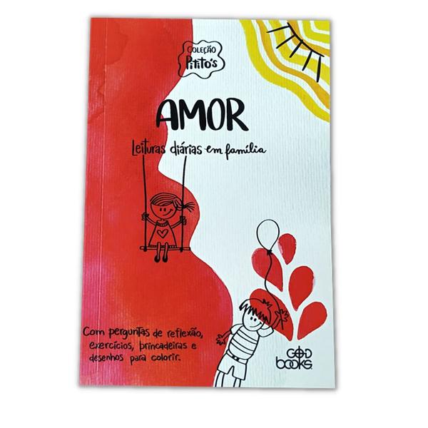 Imagem de Livro Amor Leituras diárias em família Infantil com Páginas para colorir - God Books