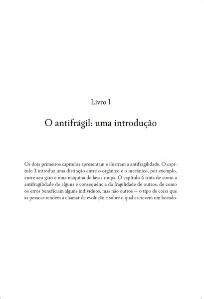 Imagem de Livro Antifrágil Coisas que se Beneficiam com o Caos Nova Edição