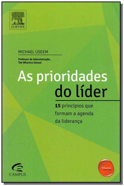 Imagem de Livro - As prioridades do líder