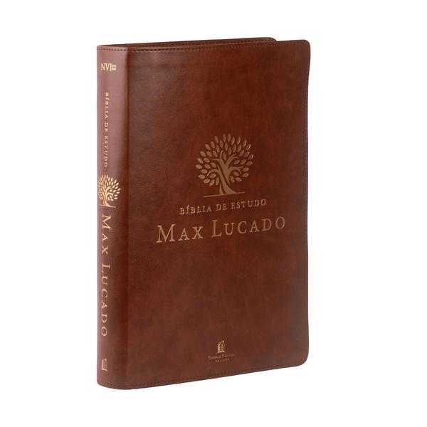 Imagem de Livro - Bíblia de Estudo Max Lucado (NVI, capa em courosoft marrom, Leitura Perfeita): Nova Versão Internacional