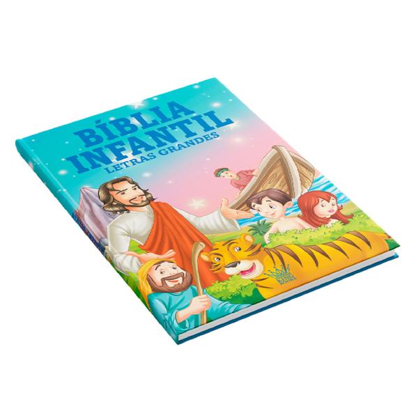 Imagem de Livro - Bíblia Infantil - Letras Grandes - Capa Almofadada