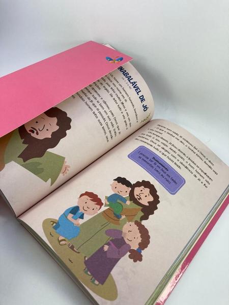 Imagem de Livro Bíblia para Menina e 365 Historias Bíblicas Devocional - Literatura Infantil , Devocional Diário