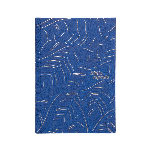 Imagem de Livro - Bíblia Slim NVI, Letra Grande, Couro-soft azul sobre capa dura, Abstrata