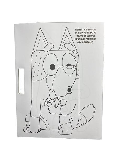 Imagem de Livro - Bluey Megaprancheta para Colorir com Adesivos