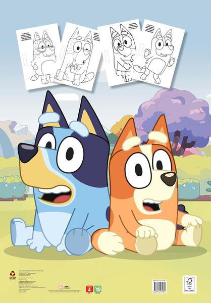 Imagem de Livro - Bluey Megaprancheta para Colorir com Adesivos