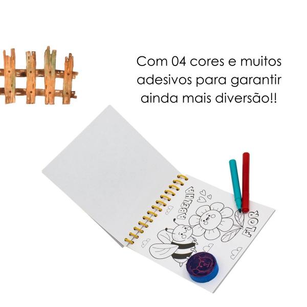 Imagem de Livro-Box Desenhos e Atividades C/ Canetas E Acess. - FAZENDA - Todolivro