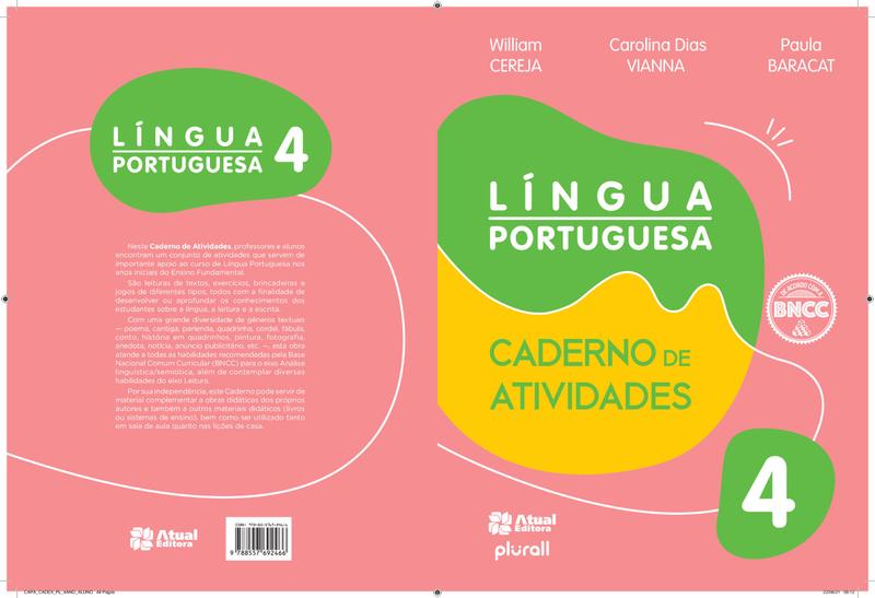 Imagem de Livro - Caderno de Atividades Língua Portuguesa – 4º ano