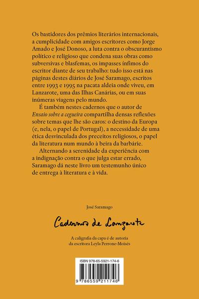 Imagem de Livro Cadernos de Lanzarote José Saramago