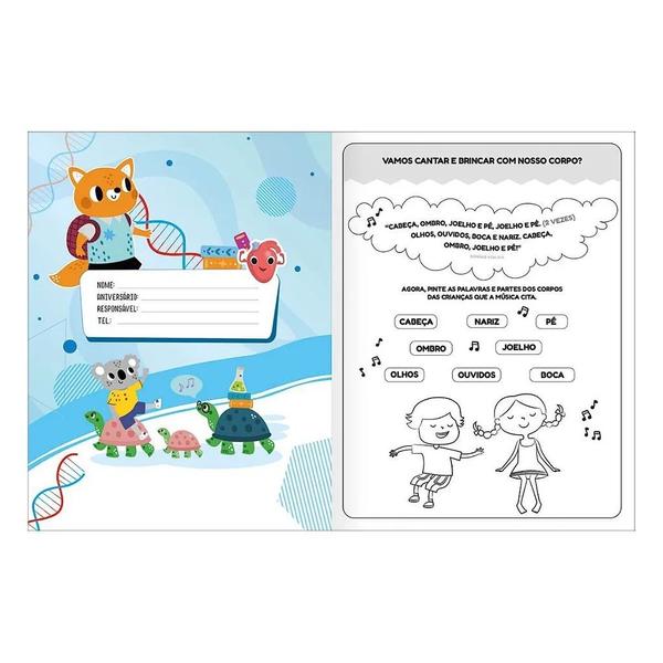 Livro Cartilha Corpo Humano Ciências + De 100 Adesivos Aprender, Brincar e Colorir 32 Páginas Tilibra Imagem de Livro Cartilha Corpo Humano Ciências + De 100 Adesivos Aprender, Brincar e Colorir 32 Páginas Tilibra