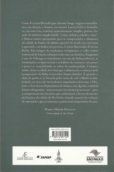 Imagem de Livro - Casas Importadoras de Santos e seus Agentes