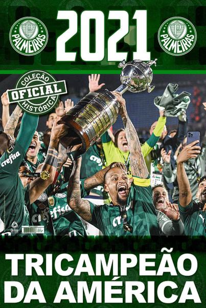 Imagem de Livro Coleção Oficial Histórica Palmeiras Edição 26 Pôster Libertadores 2021