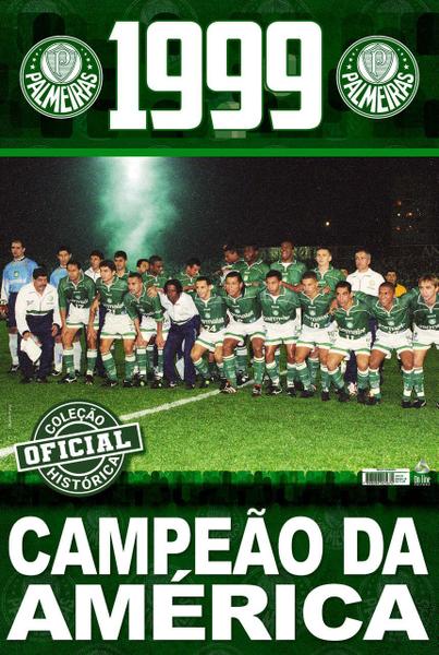 Imagem de Livro Coleção Oficial Histórica Palmeiras Pôster Libertadores 1999