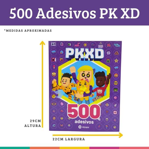 Imagem de Livro com 500 Adesivos PK XD Atividades e Colorir Culturama