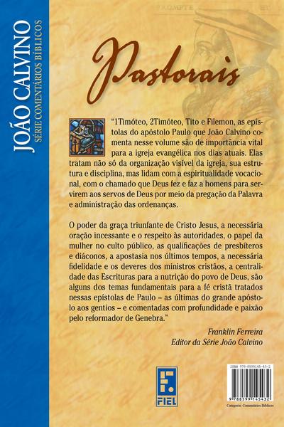 Imagem de Livro - Comentário Pastorais - João Calvino