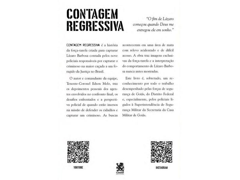 Imagem de Livro Contagem Regressiva A Trajetória da Caçada a Lázaro Barbosa Edson Melo