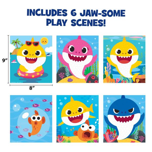 Imagem de Livro de atividades: adesivos de mosaico 3D Baby Shark com mais de 300 adesivos