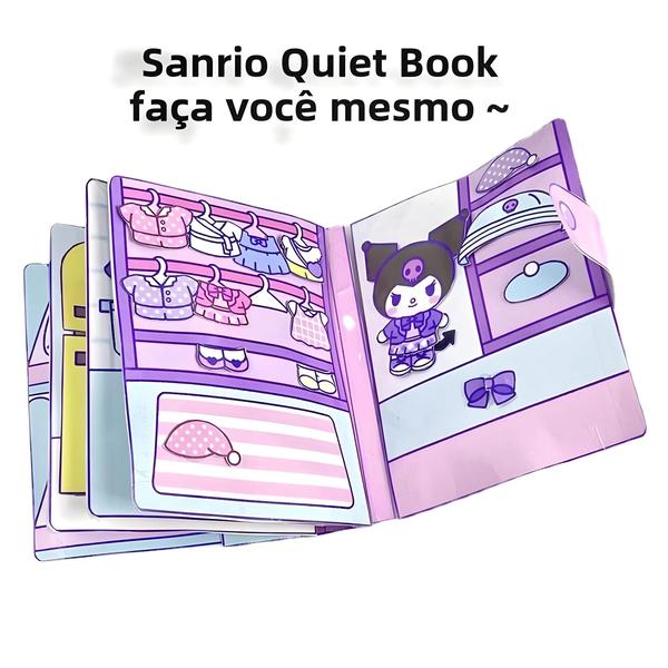 Imagem de Livro de Atividades DIY Kuromi, Cinnamoroll e My Melody para Meninas