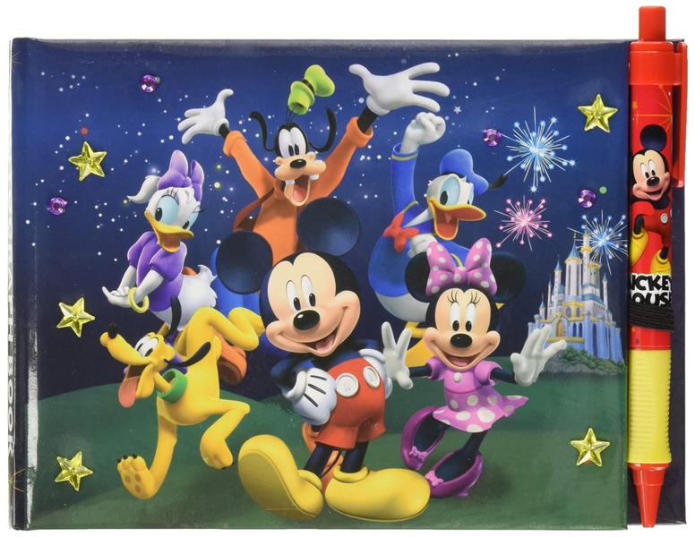 Imagem de Livro de Autógrafos Disney Mickey e Amigos Deluxe com Caneta