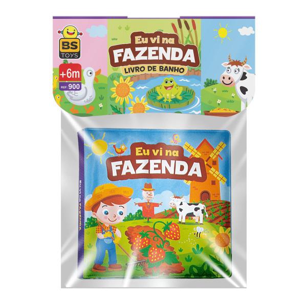 Imagem de Livro de Banho Divertido Bebê Historinha Infantil Fazendinha