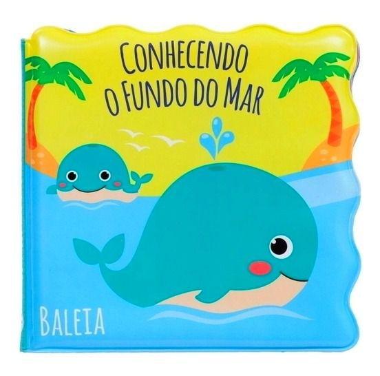 Imagem de Livro de Banho fundo do Mar + 4 Bichos de Banho para Bebes Buba