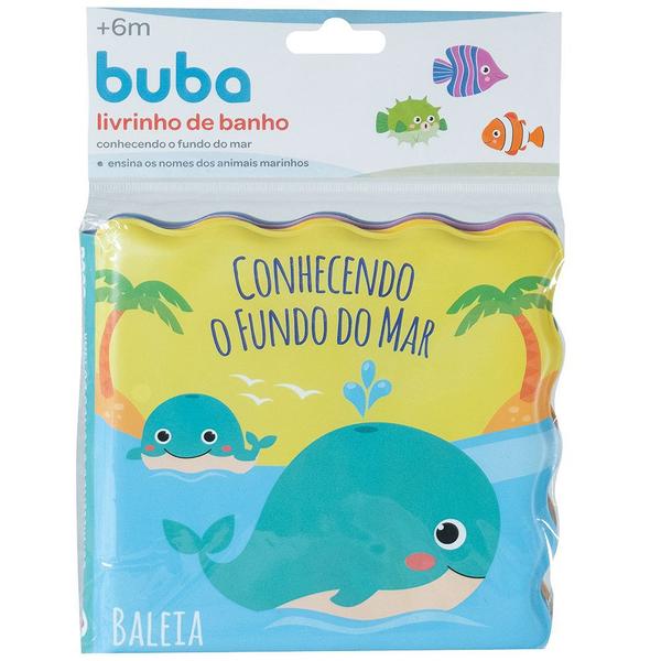 Livro de Banho para Bebês Conhecendo o Fundo do Mar Buba Imagem de Livro de Banho para Bebês Conhecendo o Fundo do Mar Buba