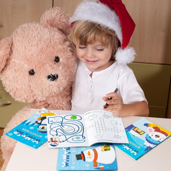 Imagem de Livro de colorir ANGOLIO Winter Game Activity Christmas Kids