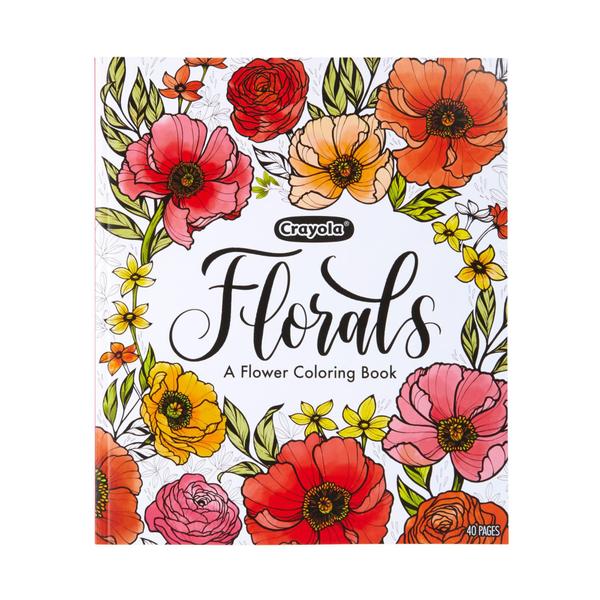 Imagem de Livro de colorir Crayola Floral Adult 40 páginas para adolescentes e adultos