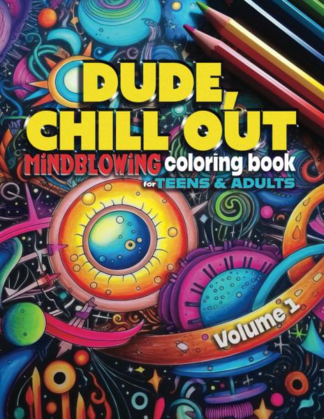 Imagem de Livro de colorir ZONULAR DUDE, CHILL OUT para adolescentes e adultos