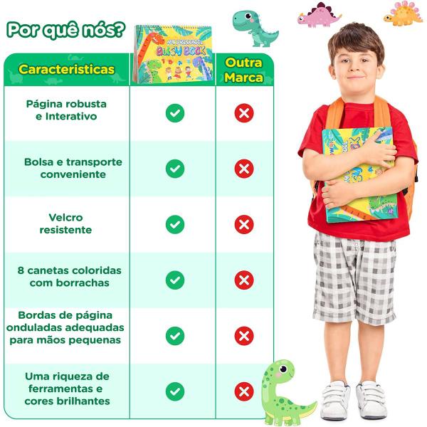 Imagem de Livro de Montessori Sensorial Atividades de Aprendizado em Inglês Para Crianças Caderno Cards 16 temas