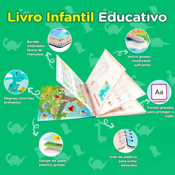 Livro de Montessori Sensorial Atividades de Aprendizado em Inglês Para Crianças Caderno Cards 16 temas - Brastoy Imagem de Livro de Montessori Sensorial Atividades de Aprendizado em Inglês Para Crianças Caderno Cards 16 temas