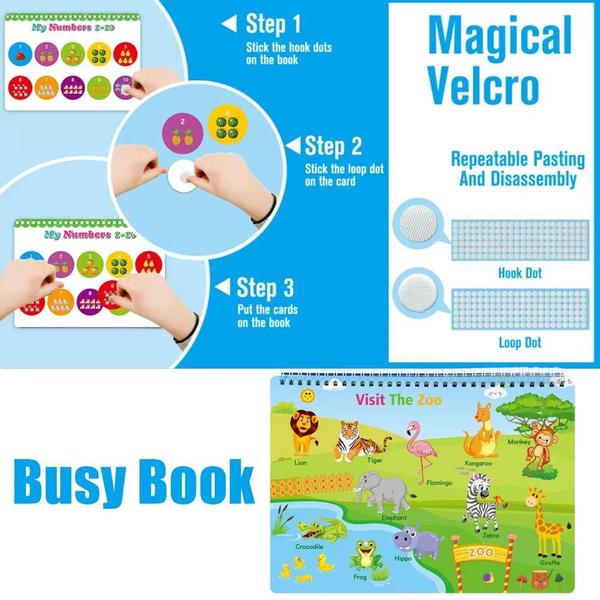 Livro de Montessori Sensorial Atividades de Aprendizado em Inglês Para Crianças Caderno Cards 16 temas - Brastoy Imagem de Livro de Montessori Sensorial Atividades de Aprendizado em Inglês Para Crianças Caderno Cards 16 temas