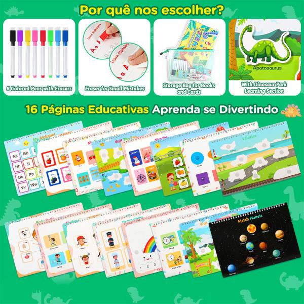 Livro de Montessori Sensorial Atividades de Aprendizado em Inglês Para Crianças Caderno Cards 16 temas - Brastoy Imagem de Livro de Montessori Sensorial Atividades de Aprendizado em Inglês Para Crianças Caderno Cards 16 temas