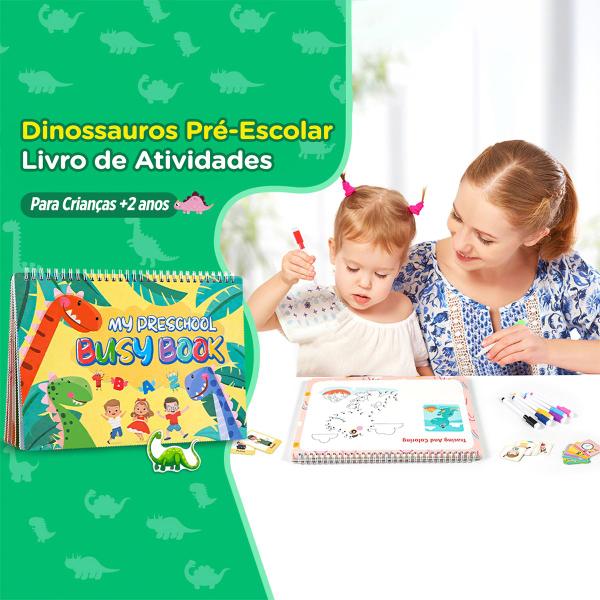 Imagem de Livro de Montessori Sensorial Atividades de Aprendizado em Inglês Para Crianças Caderno Cards 16 temas