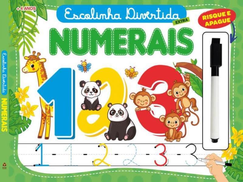 Imagem de Livro de Numerais Escolinha Divertida Extra com Caneta