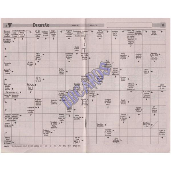 Imagem de Livro de Passatempos Coquetel Coletânea Palavras Cruzadas Nível Fácil Kit 6 Volumes Com 34 Páginas