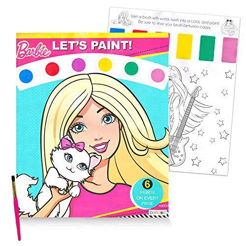 Imagem de Livro de Pintura da Barbie com Água + Pincel Incluso - Criatividade Infinita