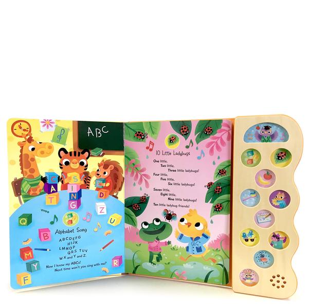 Imagem de Livro de som Cottage Door Press ABC e 123 Learning Songs