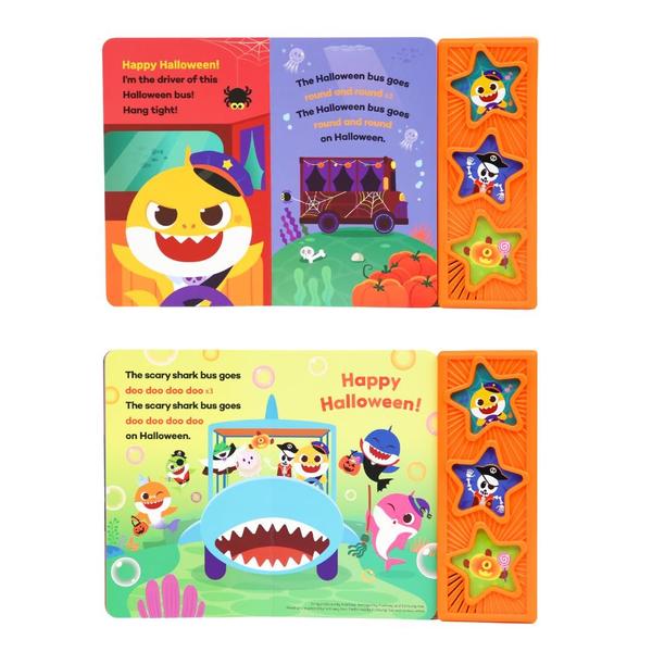 Imagem de Livro de som Pinkfong Baby Shark Halloween Bus 3 Button 1-3y