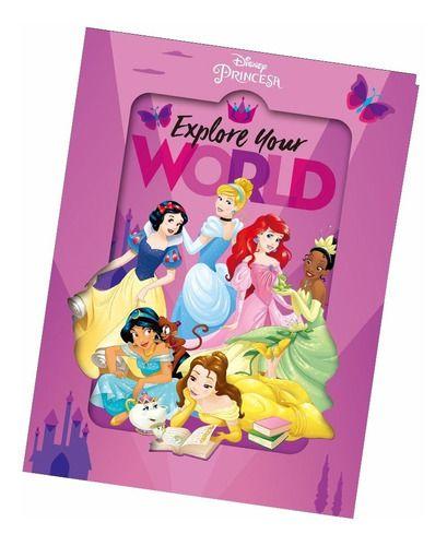 Imagem de Livro Diario Infantil Menina Feminina Kids Magnetico Princesas Disney Explore Your World